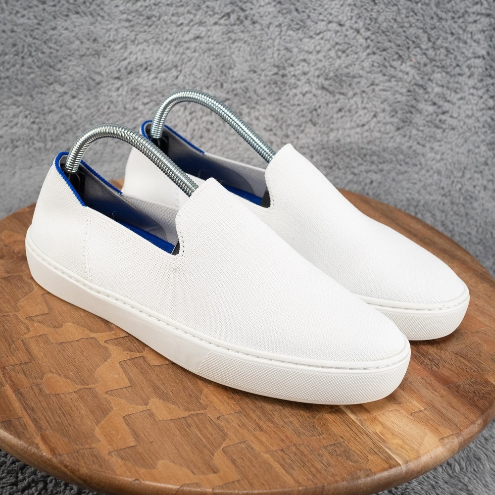 Rothy's Shoes Womens 9.5 White Sneaker Slip On Casual Washable! Nice! Rothys Low